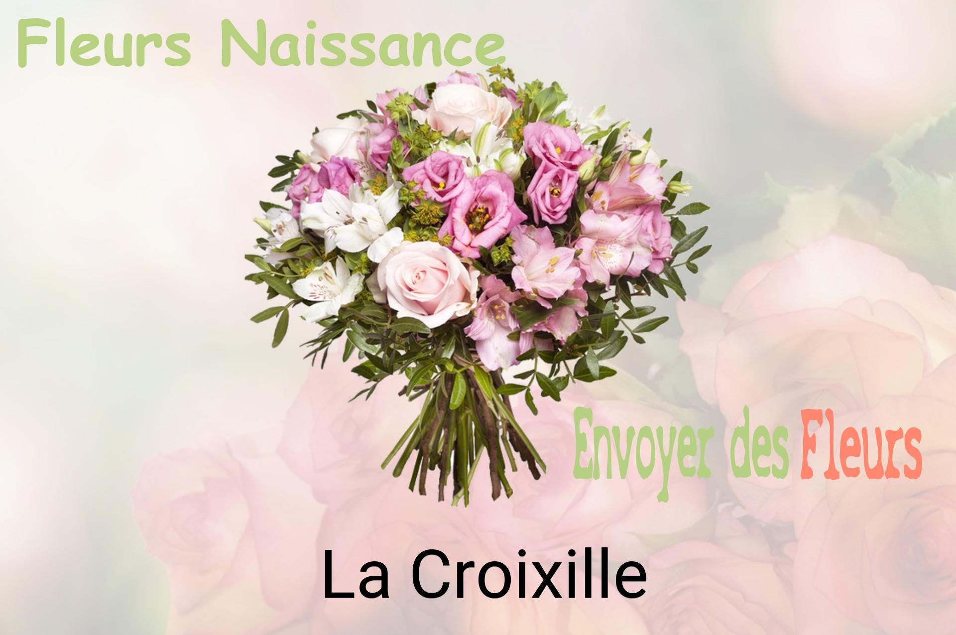 Bouquet de fleurs de naissance livré à La Croixille